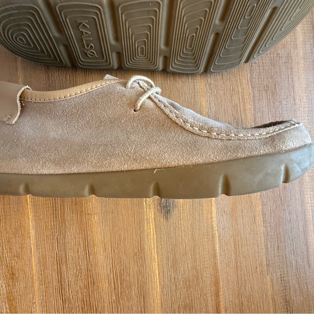 KALSO Earth Shoe Darby Mens Negative Heel in Natural Size 12 Like New Worn 1x - Picture 7 of 10